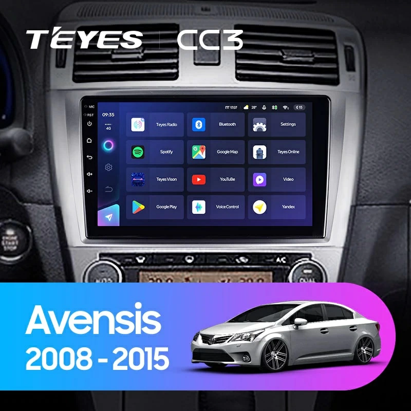 Navigatie Auto Teyes CC3L WiFi Toyota Avensis 3 2008-2015 2+32GB 9" IPS Quad-core 1.3Ghz, Android Bluetooth 5.1 DSP [2]