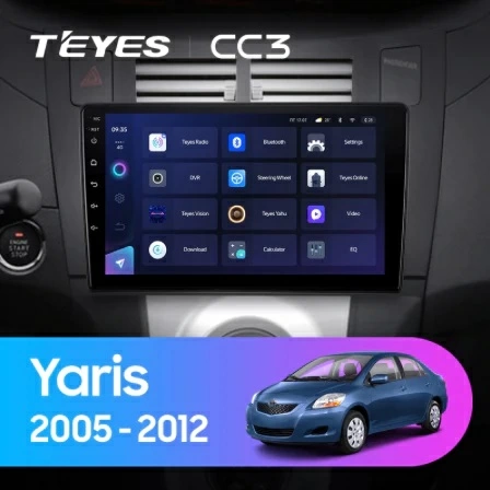 Navigatie Auto Teyes CC3L WiFi Toyota Yaris 2005-2012 2+32GB 9" IPS Quad-core 1.3Ghz, Android Bluetooth 5.1 DSP [2]