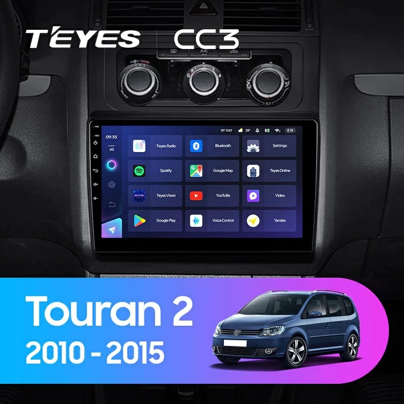 Navigatie Auto Teyes CC3L WiFi Volkswagen Touran 2 2015-2023 2+32GB 10.2" IPS Quad-core 1.3Ghz, Android Bluetooth 5.1 DSP [2]