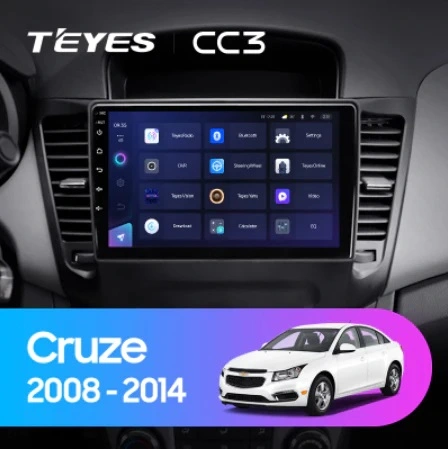 Navigatie Auto Teyes CC4 Chevrolet Cruze J300 2008-2016 6+128GB 9.5" QLED Octa-core 2.7Ghz, Android 4G Bluetooth 5.1 DSP [2]