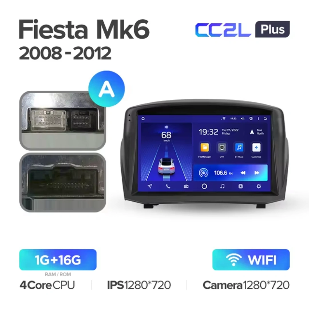 Navigatie Auto Teyes CC4 Ford Fiesta 6 2008-2019 6+128GB 9.5" QLED Octa-core 2.7Ghz, Android 4G Bluetooth 5.1 DSP [3]
