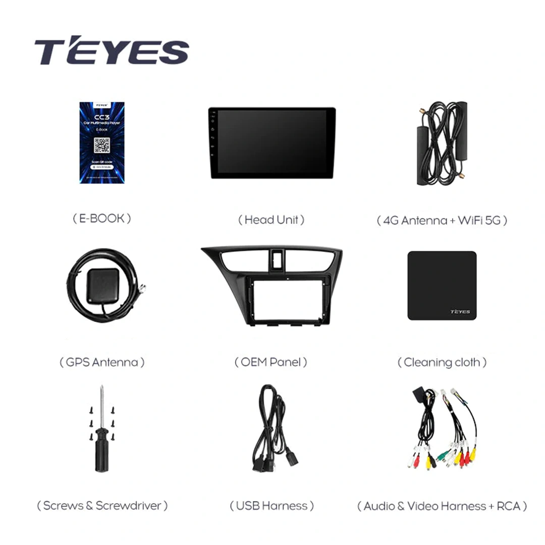 Navigatie Auto Teyes CC4 Honda Civic 9 2011-2017 6+128GB 9.5" QLED Octa-core 2.7Ghz, Android 4G Bluetooth 5.1 DSP [4]