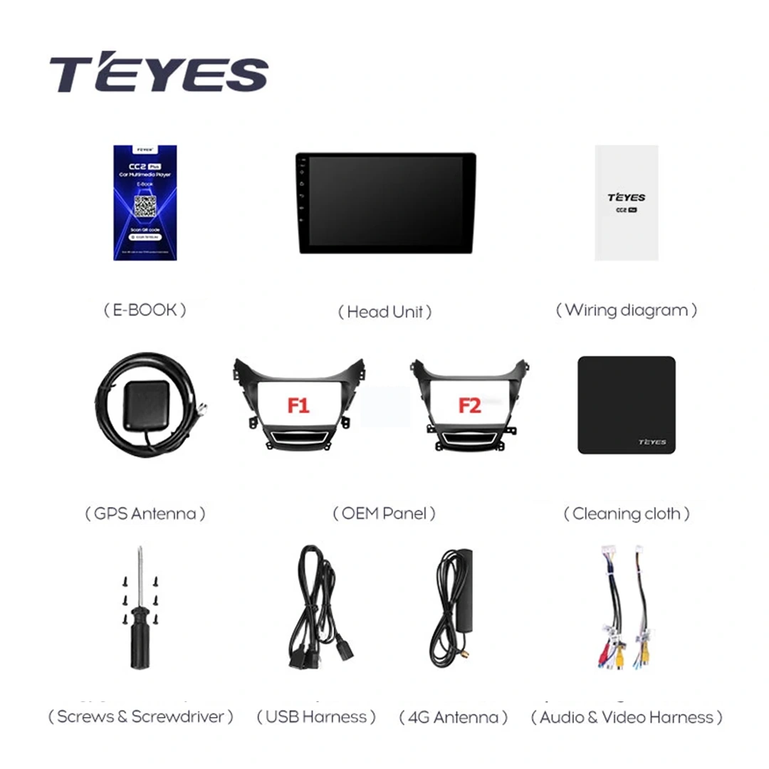 Navigatie Auto Teyes CC4 Hyundai Elantra 5 2010-2016 6+128GB 9.5" QLED Octa-core 2.7Ghz, Android 4G Bluetooth 5.1 DSP [6]