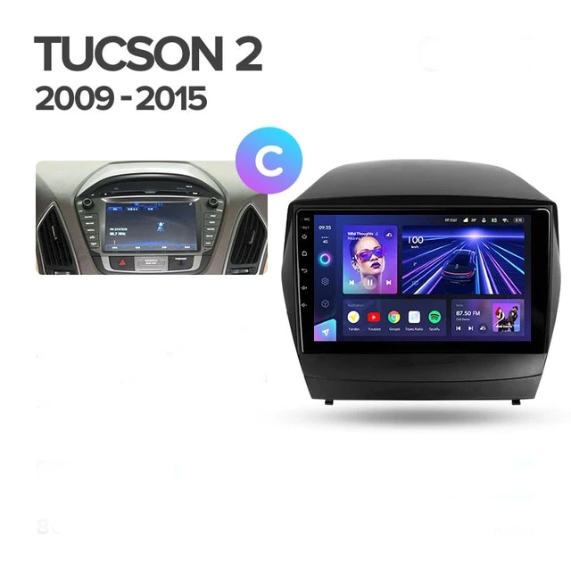 Navigatie Auto Teyes CC4 Hyundai Tucson 2 2009-2015 6+128GB 9.5" QLED Octa-core 2.7Ghz, Android 4G Bluetooth 5.1 DSP [2]