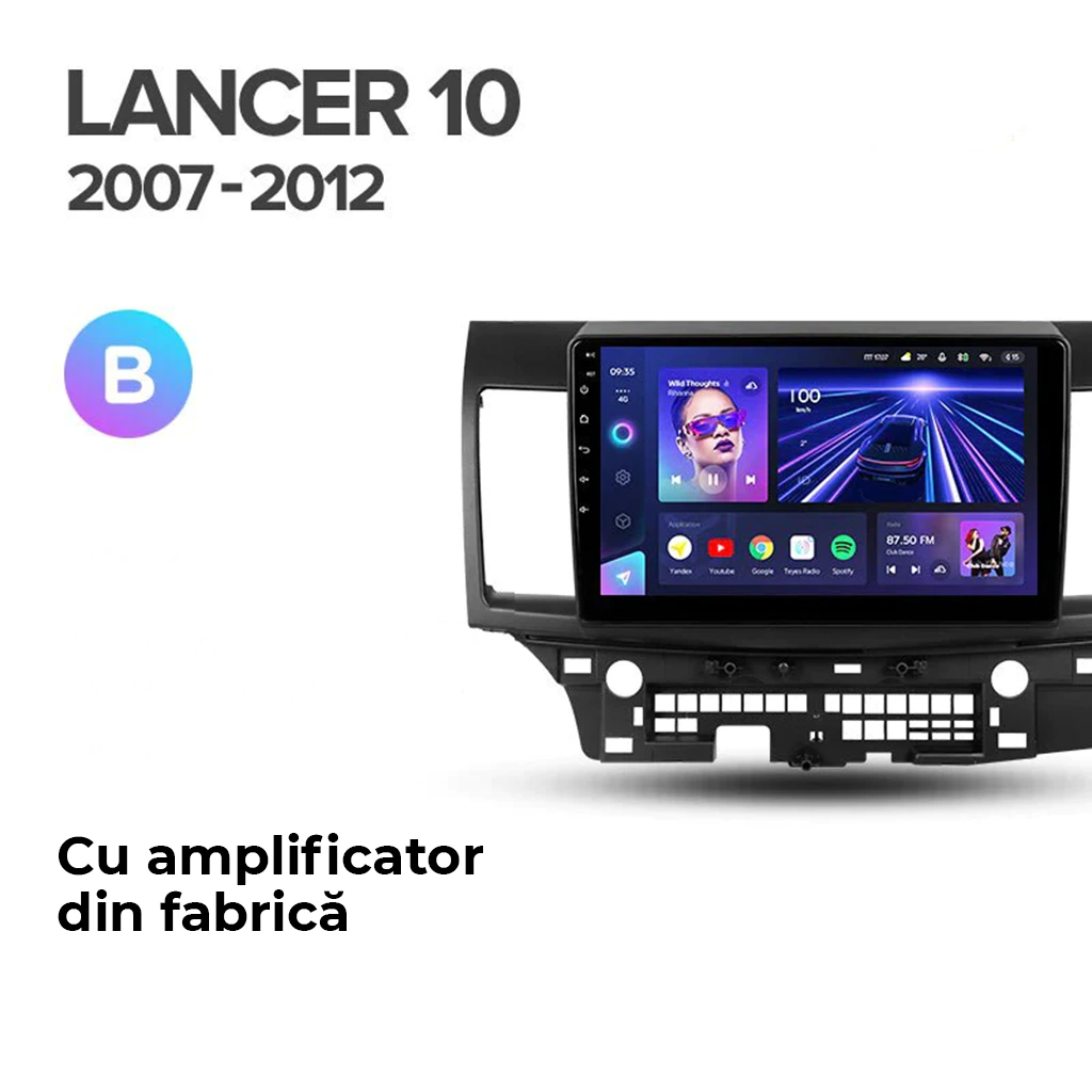 Navigatie Auto Teyes CC4 Mitsubishi Lancer 9 2007-2010 8+128GB 10.36" QLED Octa-core 2.7Ghz, Android 4G Bluetooth 5.1 DSP [5]