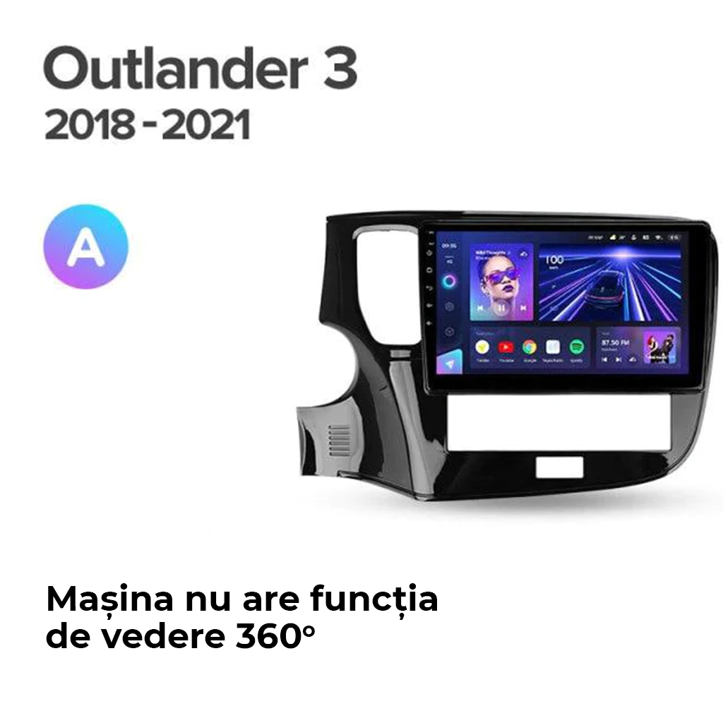 Navigatie Auto Teyes CC4 Mitsubishi Outlander 3 2018-2021 6+64GB 10.36" QLED Octa-core 2.7Ghz, Android 4G Bluetooth 5.1 DSP [3]