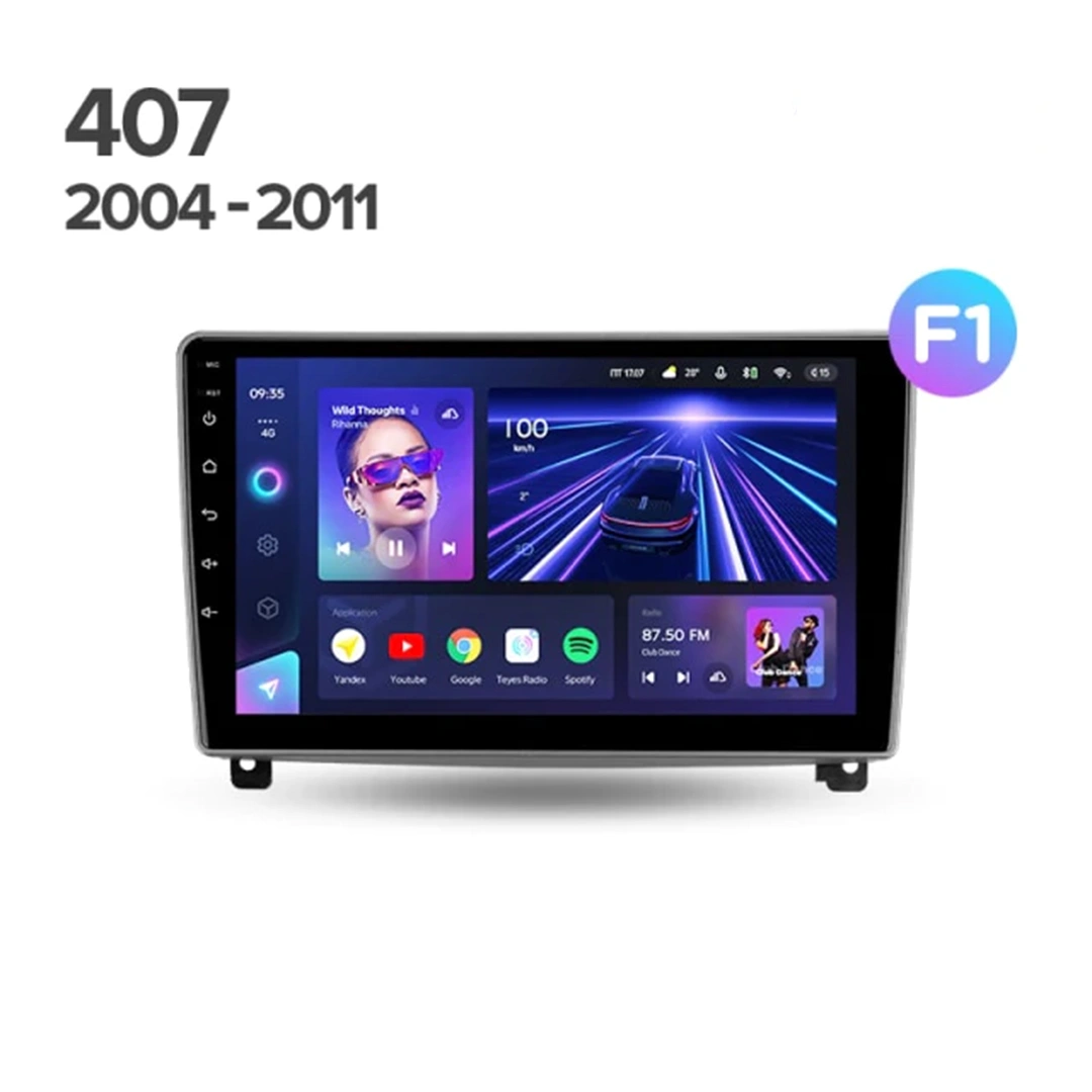 Navigatie Auto Teyes CC4 Peugeot 407 2004-2011 6+64GB 9.5" QLED Octa-core 2.7Ghz, Android 4G Bluetooth 5.1 DSP [4]