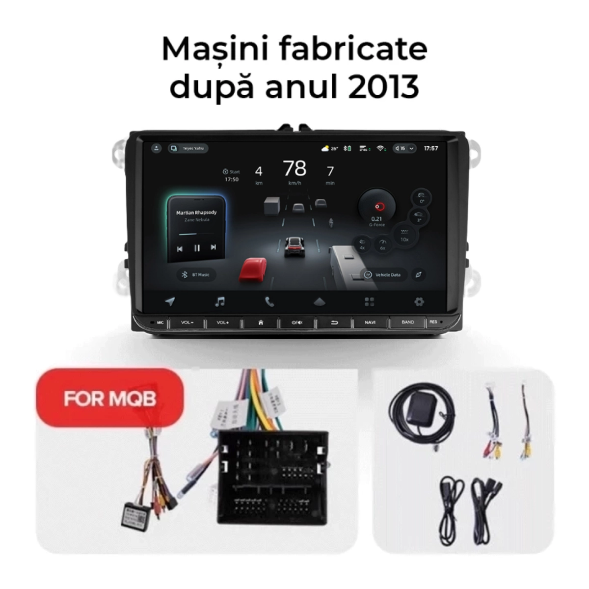 Navigatie auto Teyes CC4 PRO Universala Skoda Volkswagen 8+128GB 9" QLED, Android 13, 5G, 7.1 DSP, CarPlay [2]