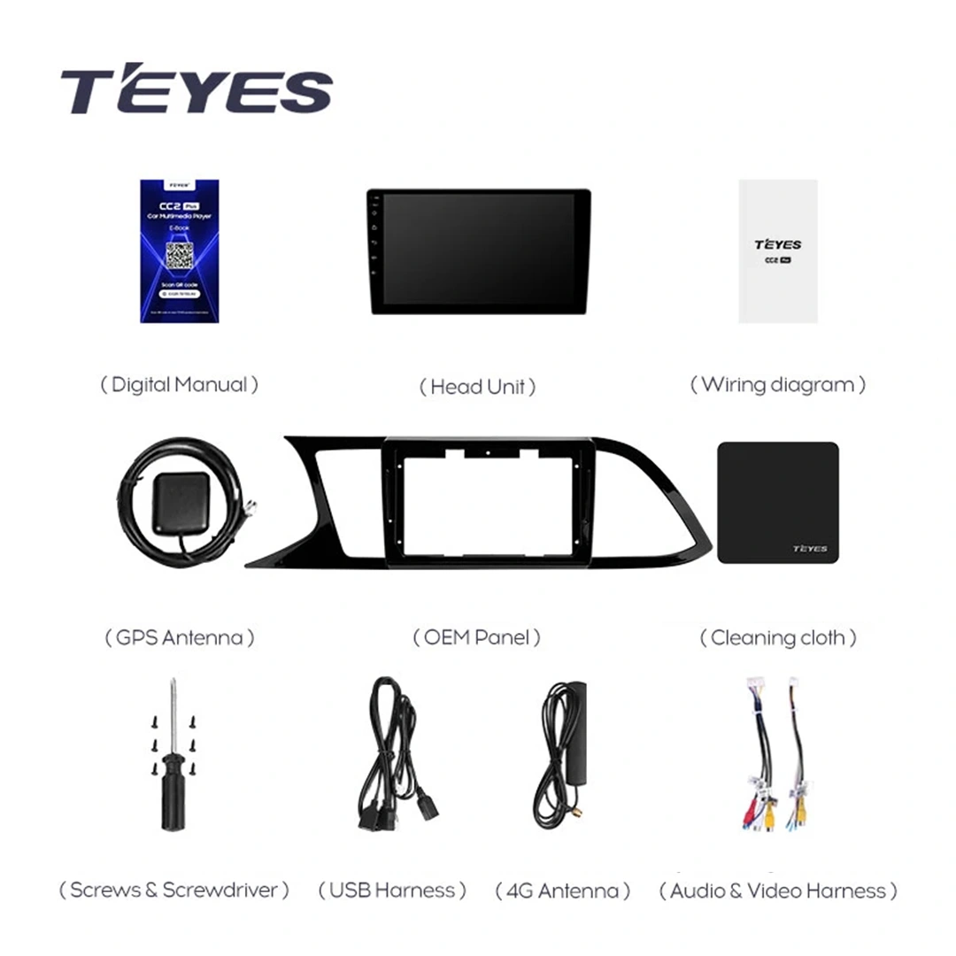 Navigatie Auto Teyes CC4 Seat Leon 3 2012-2020 6+64GB 9.5" QLED Octa-core 2.7Ghz, Android 4G Bluetooth 5.1 DSP [2]