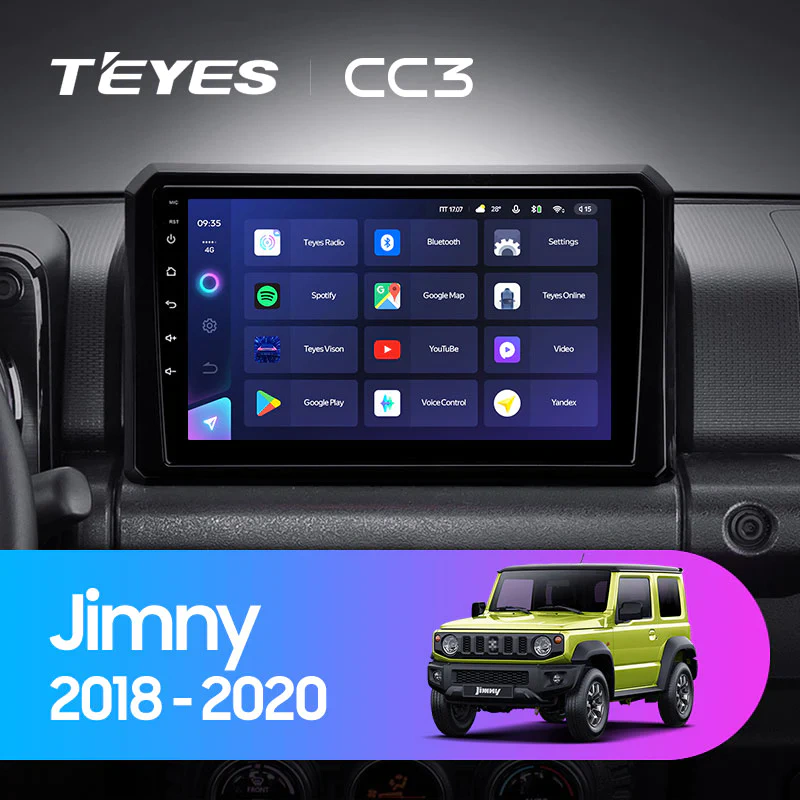 Navigatie Auto Teyes CC4 Suzuki Jimny 4 2018-2023 6+64GB 9.5" QLED Octa-core 2.7Ghz, Android 4G Bluetooth 5.1 DSP [2]