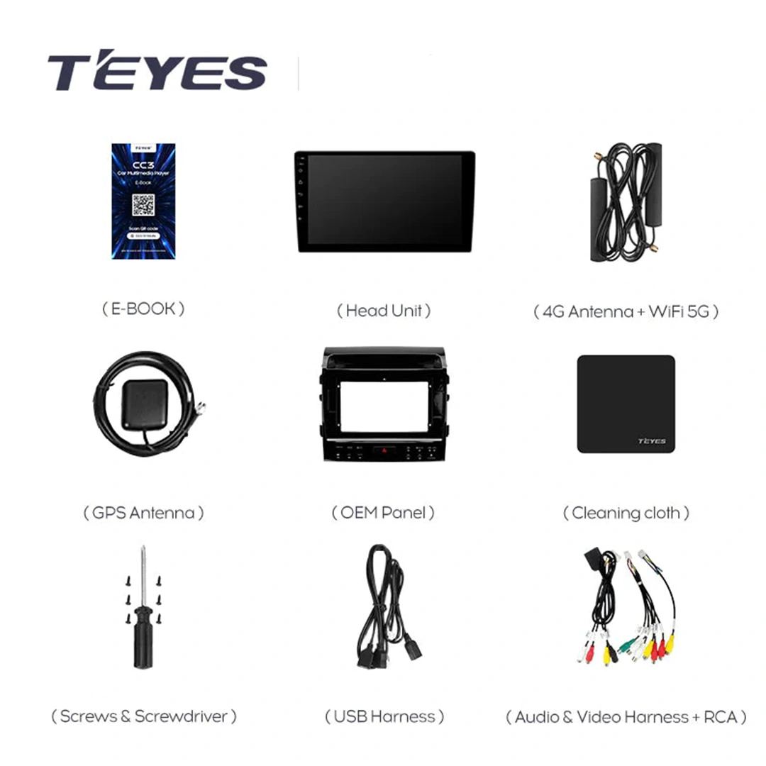 Navigatie Auto Teyes CC4 Toyota Land Cruiser 11 J200 2007-2015 II 6+64GB 10.36" QLED Octa-core 2.7Ghz, Android 4G Bluetooth 5.1 DSP [6]