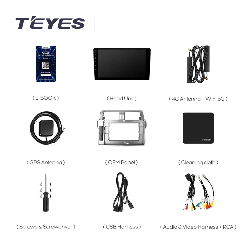 Navigatie Auto Teyes CC4 Toyota Land Cruiser Prado J200 2013-2017 6+64GB 10.36" QLED Octa-core 2.7Ghz, Android 4G Bluetooth 5.1 DSP [3]