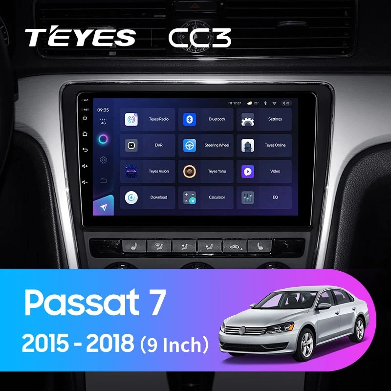 Navigatie Auto Teyes CC4 Volkswagen Passat B7 USA 2015-2018 6+64GB 10.36" QLED Octa-core 2.7Ghz, Android 4G Bluetooth 5.1 DSP [2]