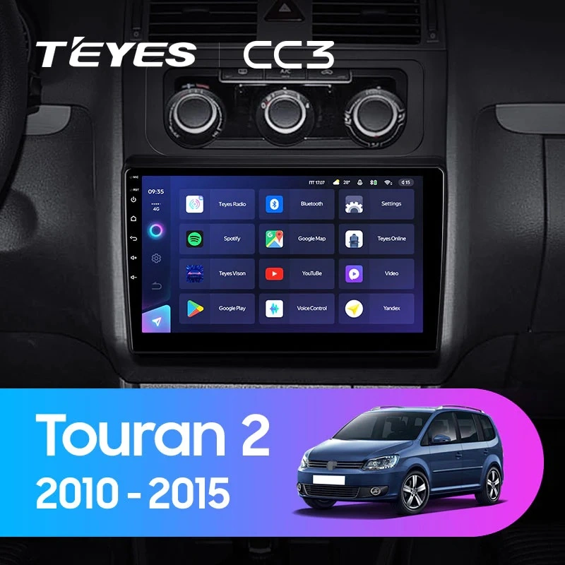Navigatie Auto Teyes CC4 Volkswagen Touran 2 2015-2023 6+64GB 10.36" QLED Octa-core 2.7Ghz, Android 4G Bluetooth 5.1 DSP [2]