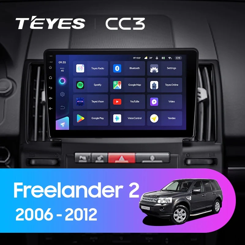 Navigatie Auto Teyes CC4L Land Rover Freelander 2 2006-2012 6+64GB 9" QLED Qualcomm 2Ghz, Android 4G Bluetooth 5.1 DSP [2]