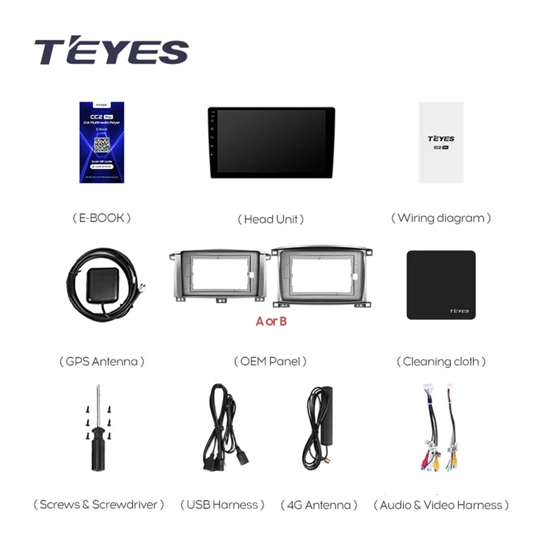 Navigatie Auto Teyes CC4L Toyota Land Cruiser LC J100 2002-2007 6+64GB 9" QLED Qualcomm 2Ghz, Android 4G Bluetooth 5.1 DSP [4]