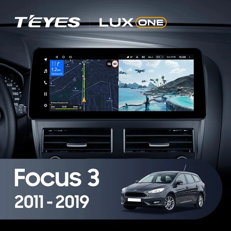 Navigatie Auto Teyes Lux One 360° Ford Focus 3 2010-2018 6+128GB 12.3" IPS Octa-core 2Ghz, Android 4G Bluetooth 5.1 DSP [2]