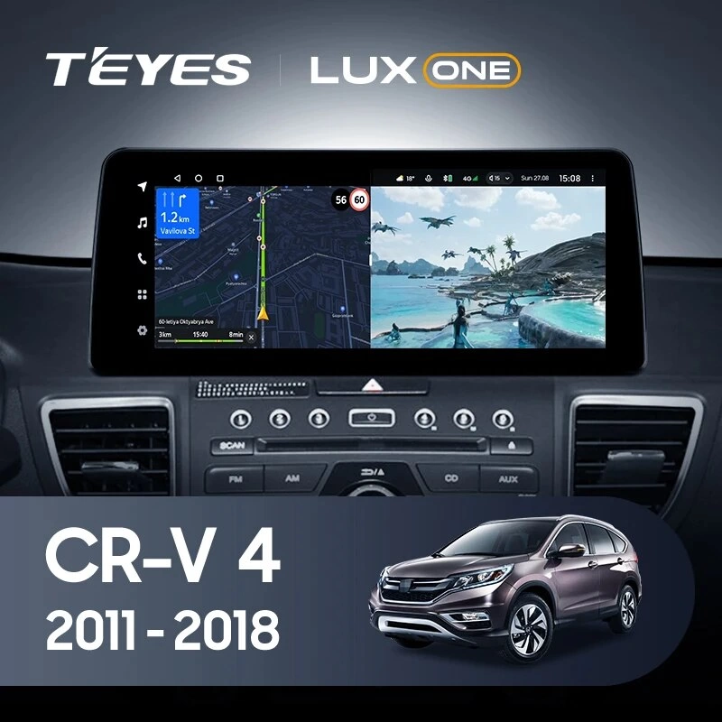 Navigatie Auto Teyes Lux One 360° Honda CR-V 4 2011-2016 6+128GB 12.3" IPS Octa-core 2Ghz, Android 4G Bluetooth 5.1 DSP [2]