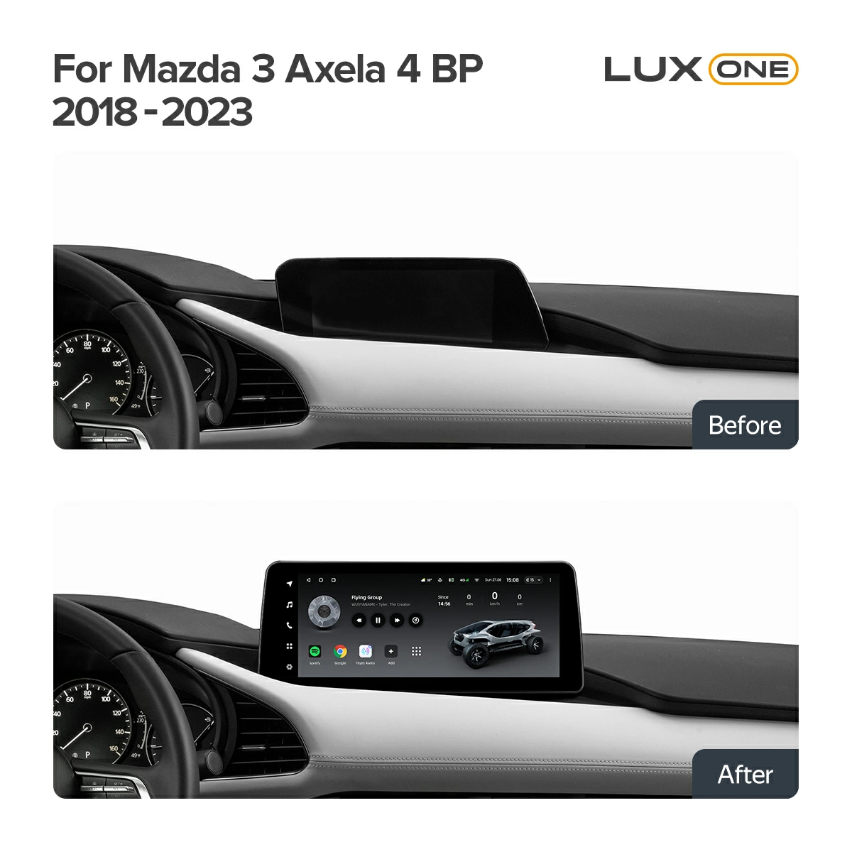 Navigatie Auto Teyes Lux One 360° Mazda 3 IV 2018-2023 6+128GB 12.3" IPS Octa-core 2Ghz, Android 4G Bluetooth 5.1 DSP [3]
