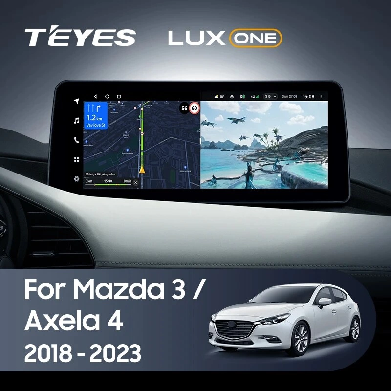 Navigatie Auto Teyes Lux One 360° Mazda 3 IV 2018-2023 6+128GB 12.3" IPS Octa-core 2Ghz, Android 4G Bluetooth 5.1 DSP [2]
