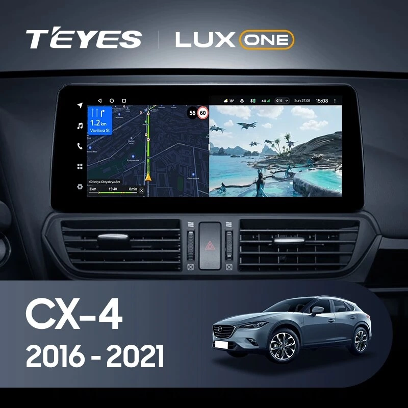 Navigatie Auto Teyes Lux One 360° Mazda CX-4 2016-2020 6+128GB 12.3" IPS Octa-core 2Ghz, Android 4G Bluetooth 5.1 DSP [2]