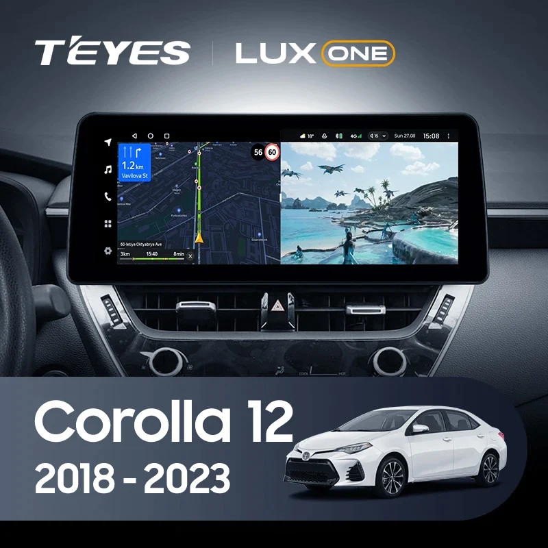 Navigatie Auto Teyes Lux One 360° Toyota Corolla 12 2018-2020 6+128GB 12.3" IPS Octa-core 2Ghz, Android 4G Bluetooth 5.1 DSP [2]