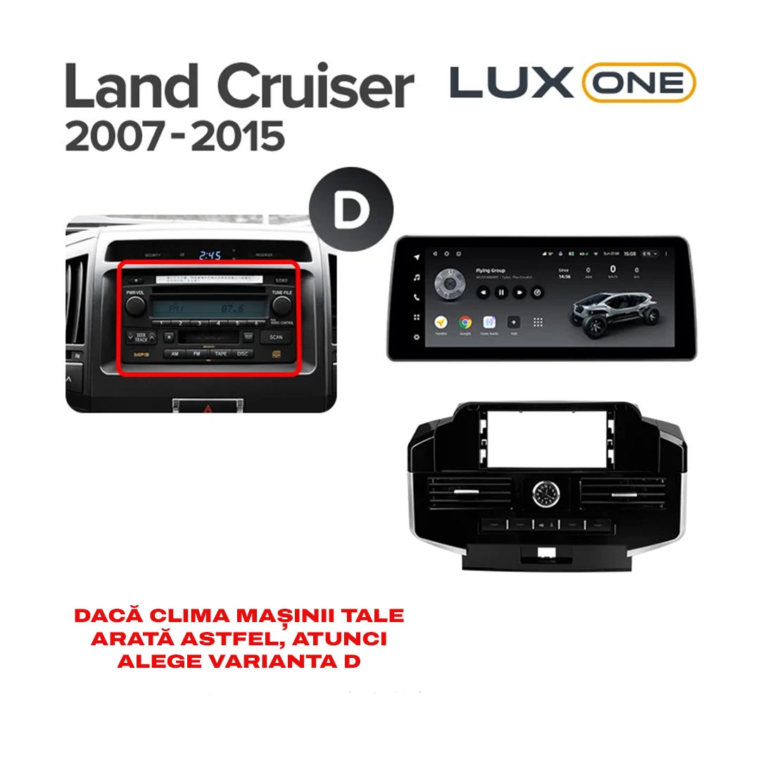 Navigatie Auto Teyes Lux One 360° Toyota Land Cruiser 11 J200 2007-2015 II 6+128GB 12.3" IPS Octa-core 2Ghz, Android 4G Bluetooth 5.1 DSP [10]