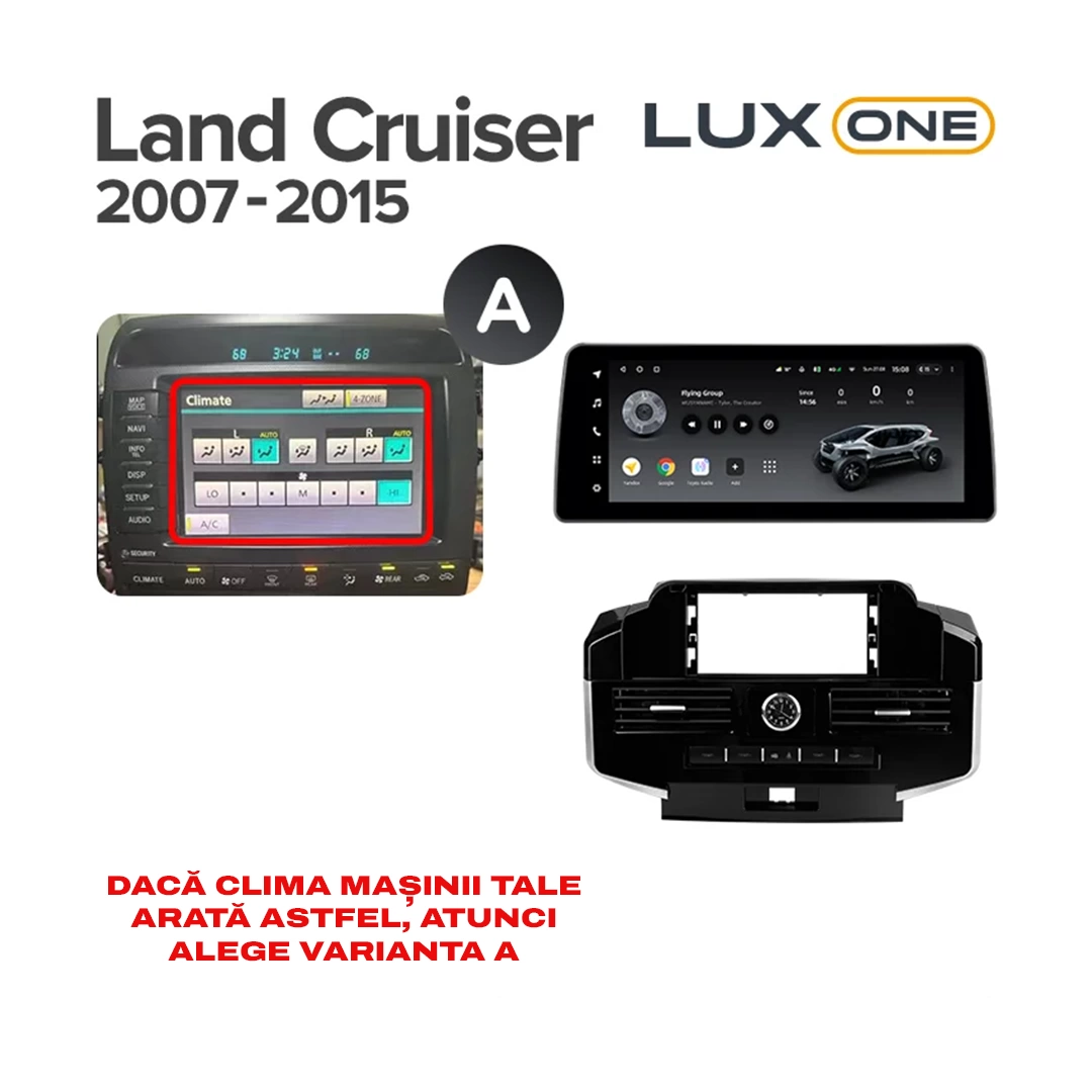 Navigatie Auto Teyes Lux One 360° Toyota Land Cruiser 11 J200 2007-2015 II 6+128GB 12.3" IPS Octa-core 2Ghz, Android 4G Bluetooth 5.1 DSP [7]
