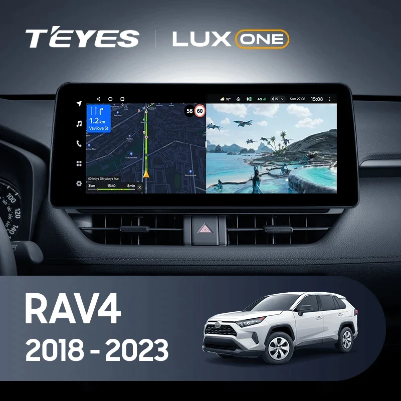Navigatie Auto Teyes Lux One 360° Toyota RAV4 XA50 2019-2023 6+128GB 12.3" IPS Octa-core 2Ghz, Android 4G Bluetooth 5.1 DSP [2]