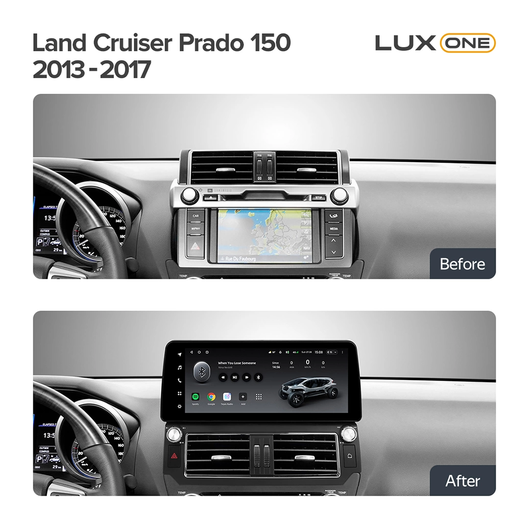 Navigatie Auto Teyes Lux One 360° Toyota Toyota Land Cruiser Prado 150 2013-2017 6+128GB 12.3" IPS Octa-core 2Ghz, Android 4G Bluetooth 5.1 DSP [3]