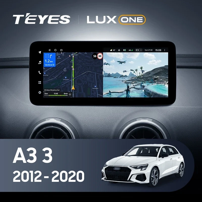 Navigatie Auto Teyes Lux One Audi A3 8V 2013-2020 4+32GB 12.3" IPS Octa-core 2Ghz, Android 4G Bluetooth 5.1 DSP [2]