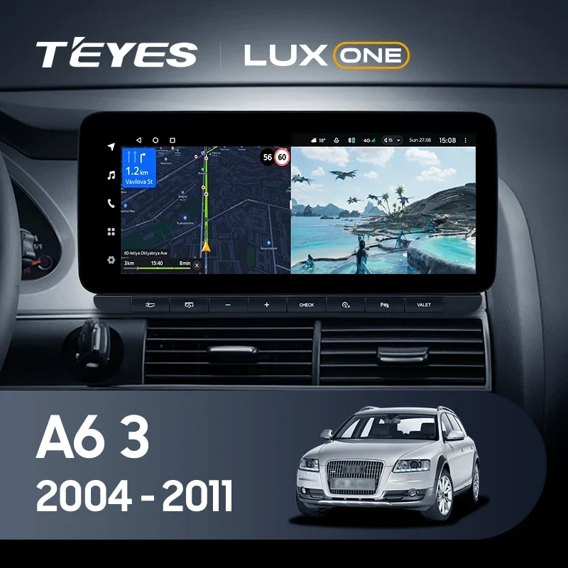 Navigatie Auto Teyes Lux One Audi A6 C6 2004-2011 4+32GB 12.3" IPS Octa-core 2Ghz, Android 4G Bluetooth 5.1 DSP [2]