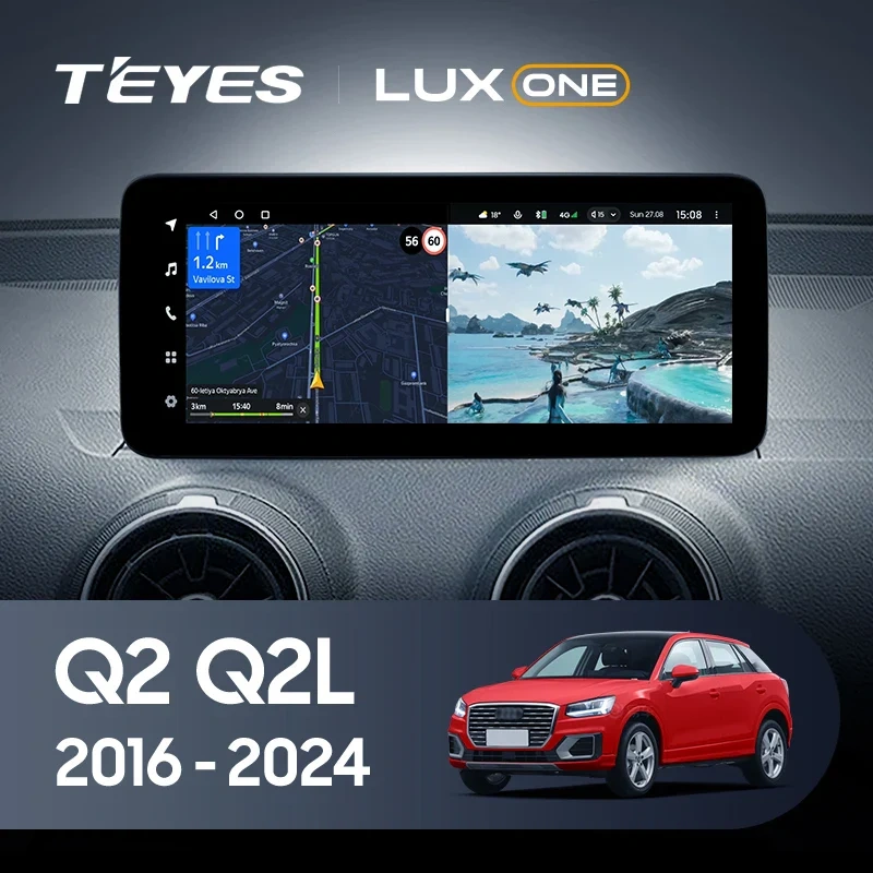 Navigatie Auto Teyes Lux One Audi Q2 2017-2023 6+128GB 12.3" IPS Octa-core 2Ghz, Android 4G Bluetooth 5.1 DSP [2]