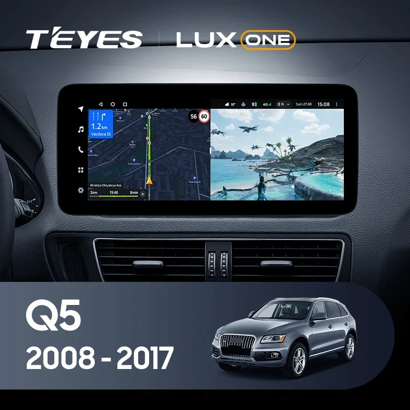 Navigatie Auto Teyes Lux One Audi Q5 8R 2008-2017 4+32GB 12.3" IPS Octa-core 2Ghz, Android 4G Bluetooth 5.1 DSP [2]