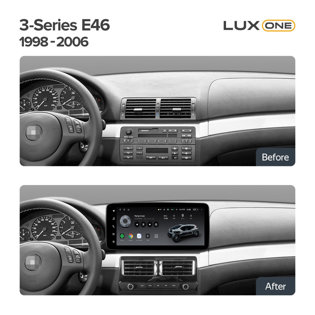 Navigatie Auto Teyes Lux One BMW Seria 3 E46 1997-2006 4+32GB 12.3" IPS Octa-core 2Ghz, Android 4G Bluetooth 5.1 DSP [4]
