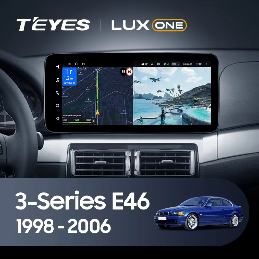 Navigatie Auto Teyes Lux One BMW Seria 3 E46 1997-2006 4+32GB 12.3" IPS Octa-core 2Ghz, Android 4G Bluetooth 5.1 DSP [3]