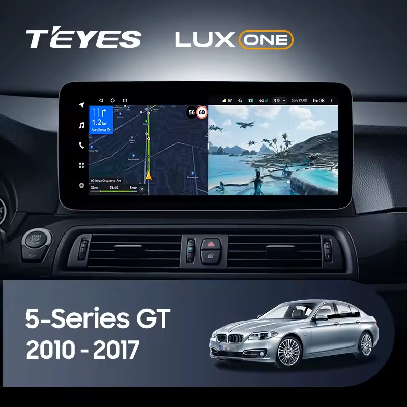 Navigatie Auto Teyes Lux One BMW Seria 5 F07 2010-2016 NBT 6+128GB 12.3" IPS Octa-core 2Ghz, Android 4G Bluetooth 5.1 DSP [2]