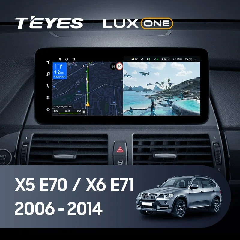 Navigatie Auto Teyes Lux One BMW X5 E70 2007-2013 CIC 6+128GB 12.3" IPS Octa-core 2Ghz, Android 4G Bluetooth 5.1 DSP [2]