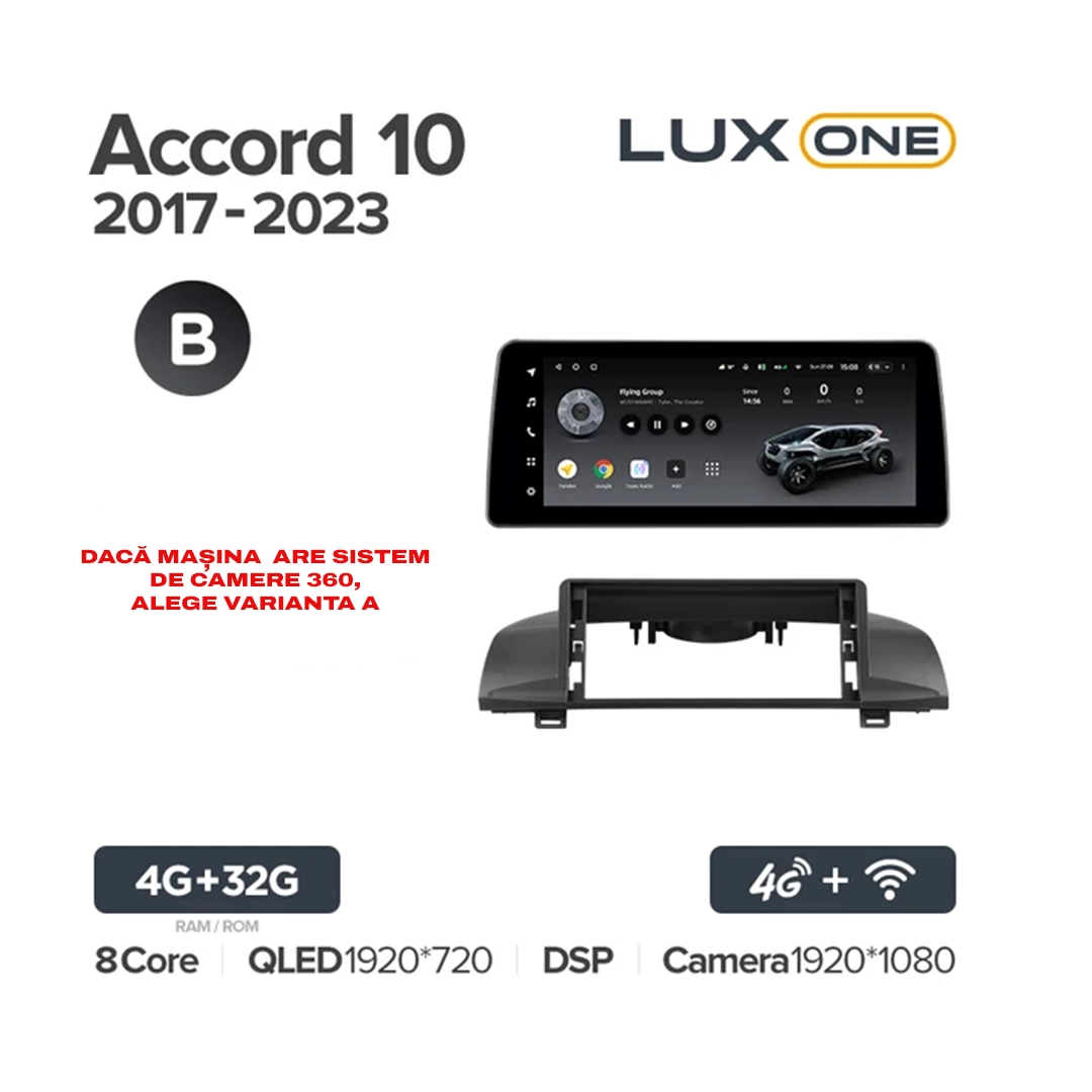Navigatie Auto Teyes Lux One Honda Accord 10 2018-2022 4+32GB 12.3" IPS Octa-core 2Ghz, Android 4G Bluetooth 5.1 DSP [7]