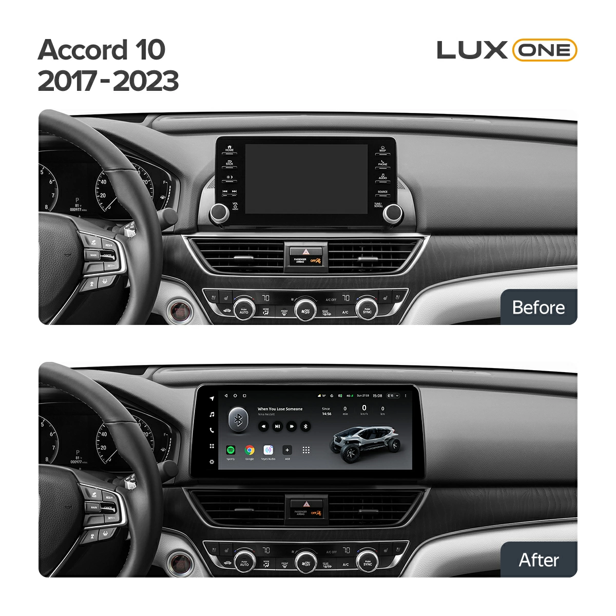 Navigatie Auto Teyes Lux One Honda Accord 10 2018-2022 4+32GB 12.3" IPS Octa-core 2Ghz, Android 4G Bluetooth 5.1 DSP [3]