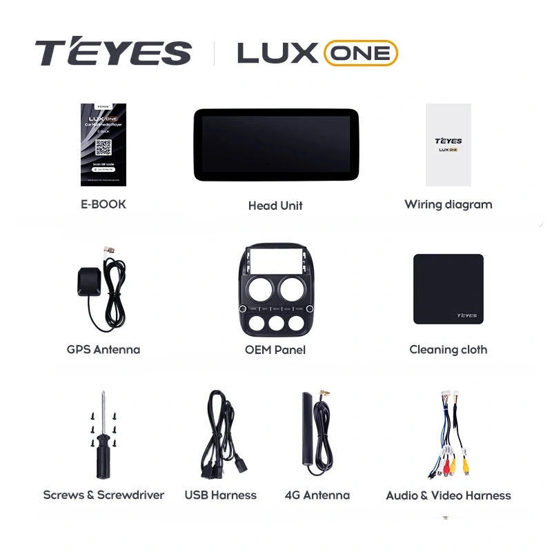 Navigatie Auto Teyes Lux One Jeep Compass 1 2009-2015 4+32GB 12.3" IPS Octa-core 2Ghz, Android 4G Bluetooth 5.1 DSP [6]