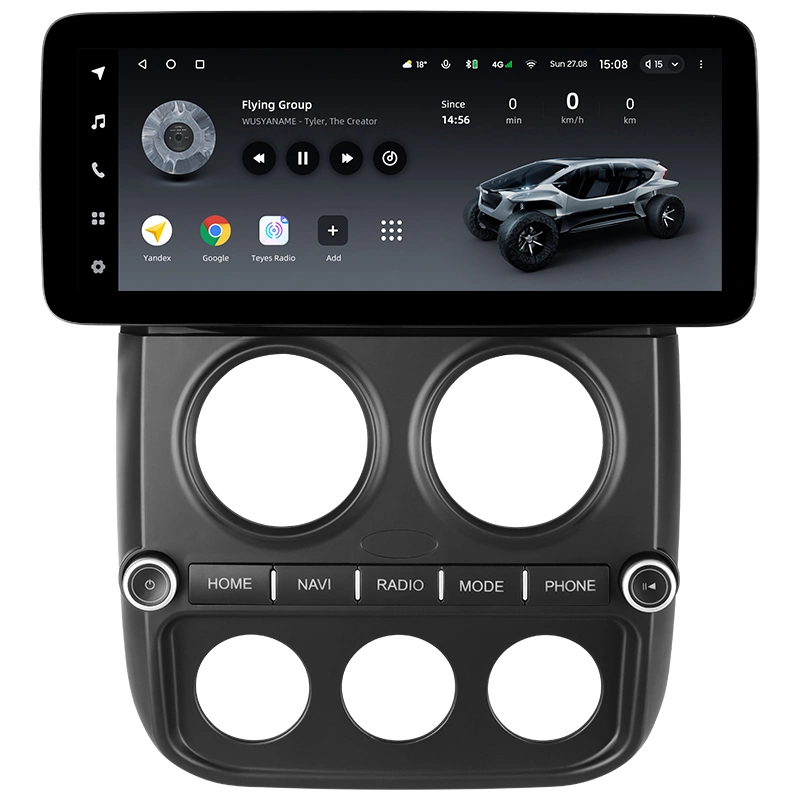 Navigatie Auto Teyes Lux One Jeep Compass 1 2009-2015 4+32GB 12.3" IPS Octa-core 2Ghz, Android 4G Bluetooth 5.1 DSP [1]