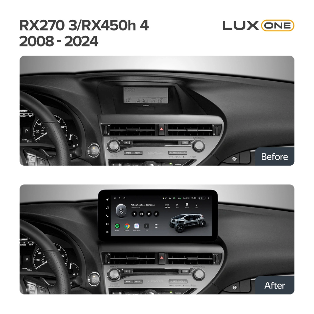 Navigatie Auto Teyes Lux One Lexus RX 2008-2012 4+32GB 12.3" IPS Octa-core 2Ghz, Android 4G Bluetooth 5.1 DSP [3]