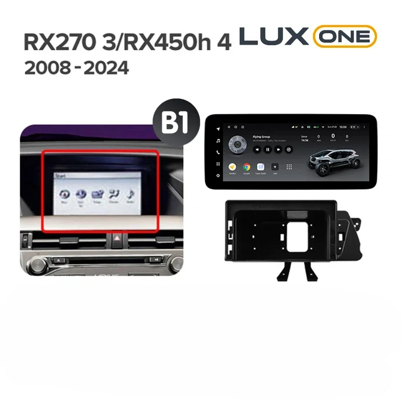 Navigatie Auto Teyes Lux One Lexus RX 2015-2022 4+32GB 12.3" IPS Octa-core 2Ghz, Android 4G Bluetooth 5.1 DSP [6]
