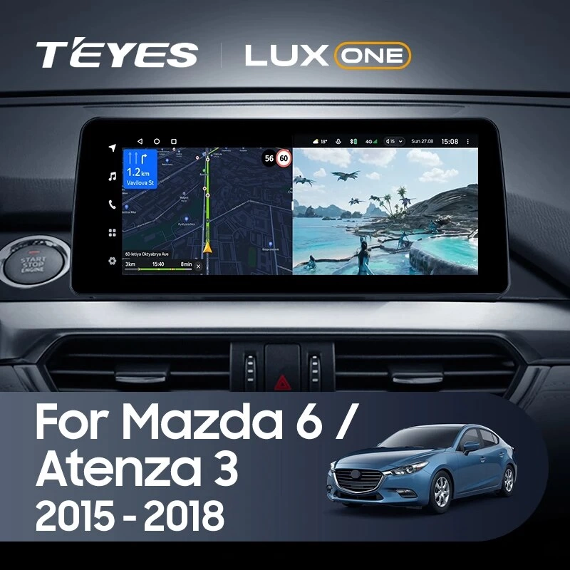 Navigatie Auto Teyes Lux One Mazda 6 2012-2017 4+32GB 12.3" IPS Octa-core 2Ghz, Android 4G Bluetooth 5.1 DSP [2]
