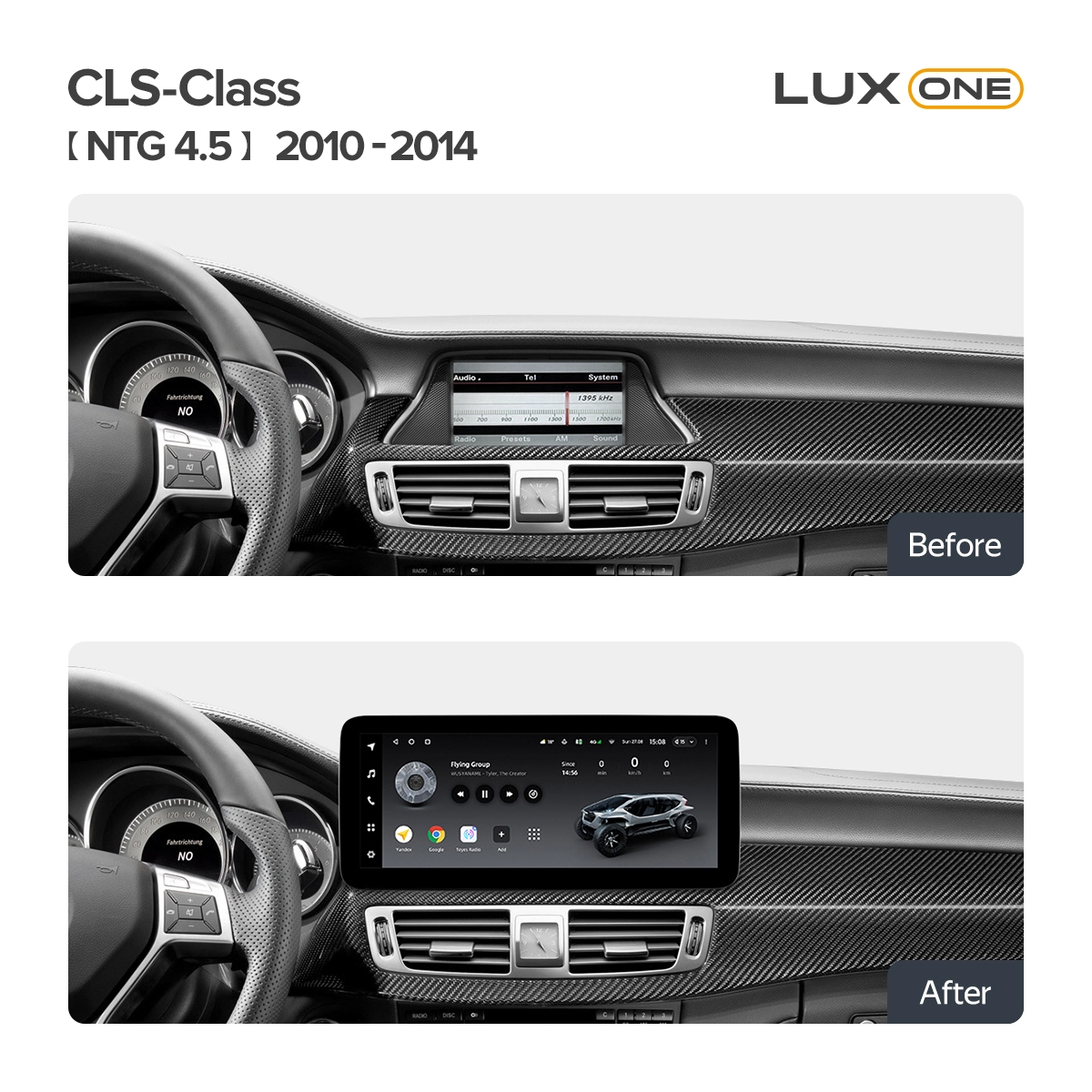Navigatie Auto Teyes Lux One Mercedes-Benz CLS Class C218 2011-2018 NTG 4.5 6+128GB 12.3" IPS Octa-core 2Ghz, Android 4G Bluetooth 5.1 DSP [2]