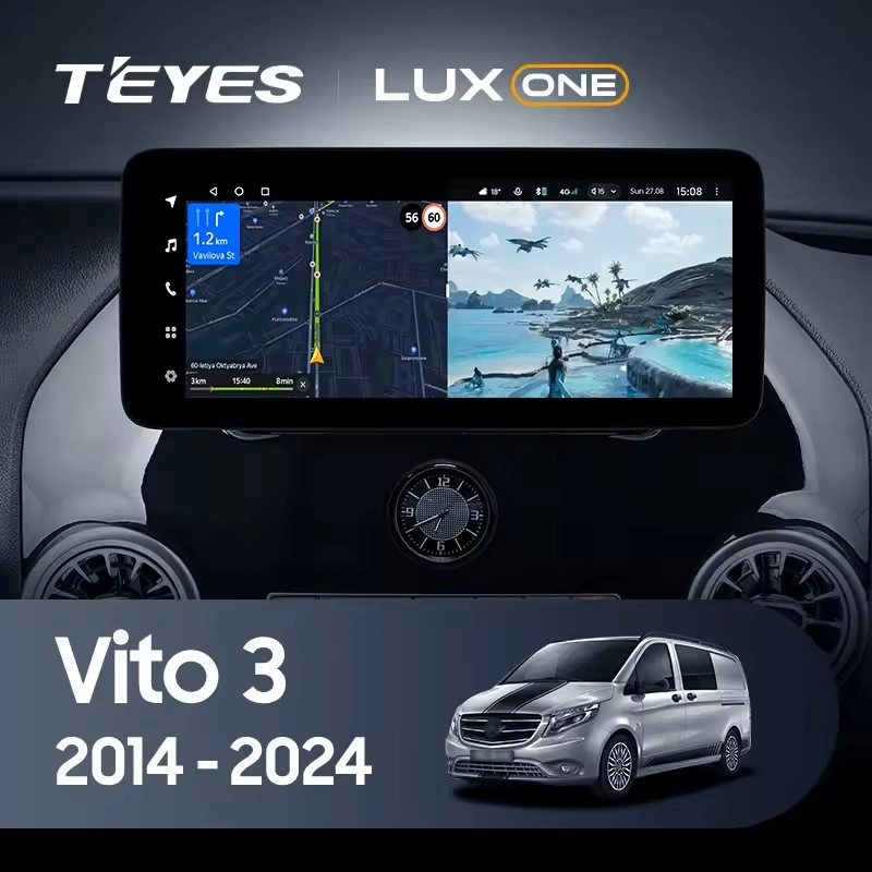 Navigatie Auto Teyes Lux One Mercedes-Benz Vito 3 2014-2023 6+128GB 12.3" IPS Octa-core 2Ghz, Android 4G Bluetooth 5.1 DSP [3]