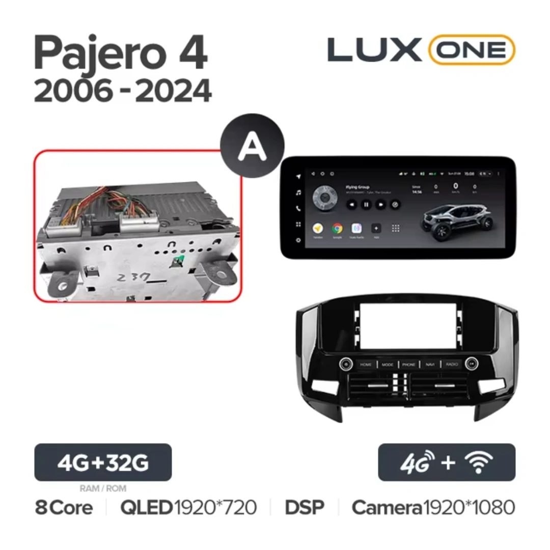 Navigatie Auto Teyes Lux One Mitsubishi Pajero 4 V80 2006-2021 4+32GB 12.3" IPS Octa-core 2Ghz, Android 4G Bluetooth 5.1 DSP [6]