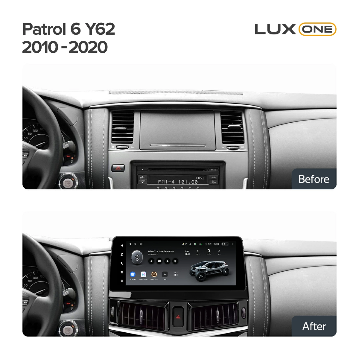 Navigatie Auto Teyes Lux One Nissan Patrol Y62 2010-2020 4+32GB 12.3" IPS Octa-core 2Ghz, Android 4G Bluetooth 5.1 DSP [3]
