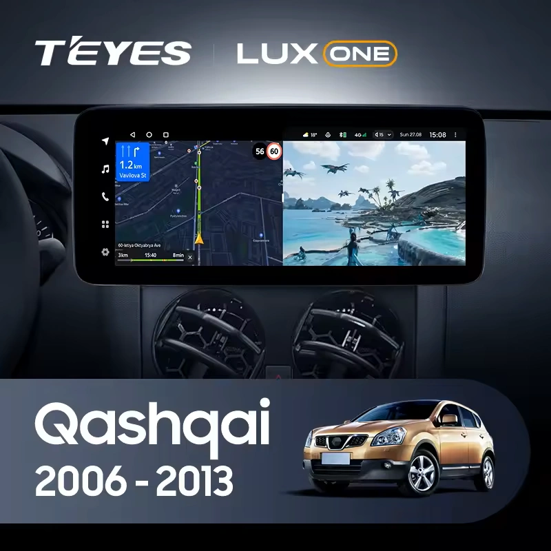 Navigatie Auto Teyes Lux One Nissan Qashqai 1 J10 2006-2013 4+32GB 12.3" IPS Octa-core 2Ghz, Android 4G Bluetooth 5.1 DSP [2]